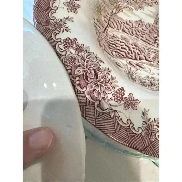 Churchill Rosa Red Willow Coupe Bowl 8.5'  Lot 2 bowls - Picture 8 of 13